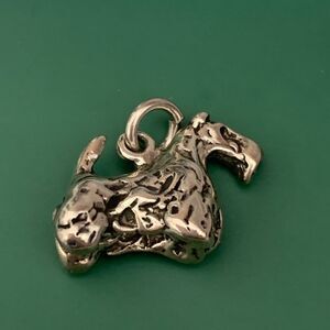 Scottish Terrier Sterling Silver Jewelry Charm #scottie #family pet